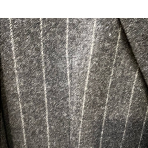 Vintage Hugo Boss Charcoal Gray Single Breated Pinstripe Wool Sports Jacket 40L - Picture 3 of 6